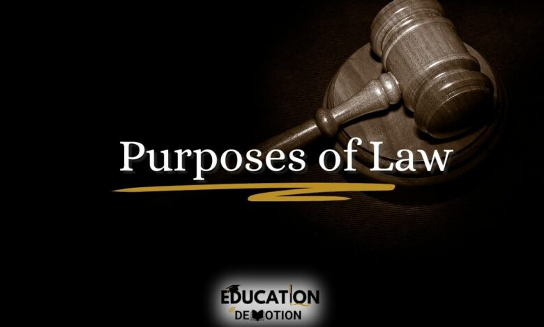 Purposes of Law